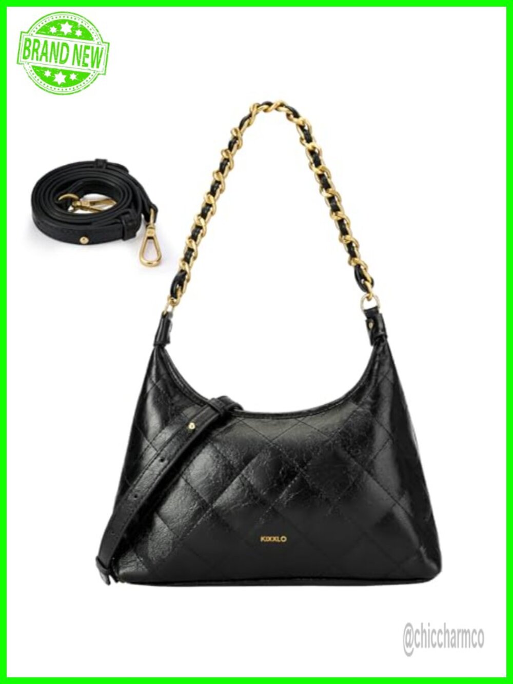 PU Leather Crescent Shoulder Bag Small Crossbody Vintage Hobo Handbag